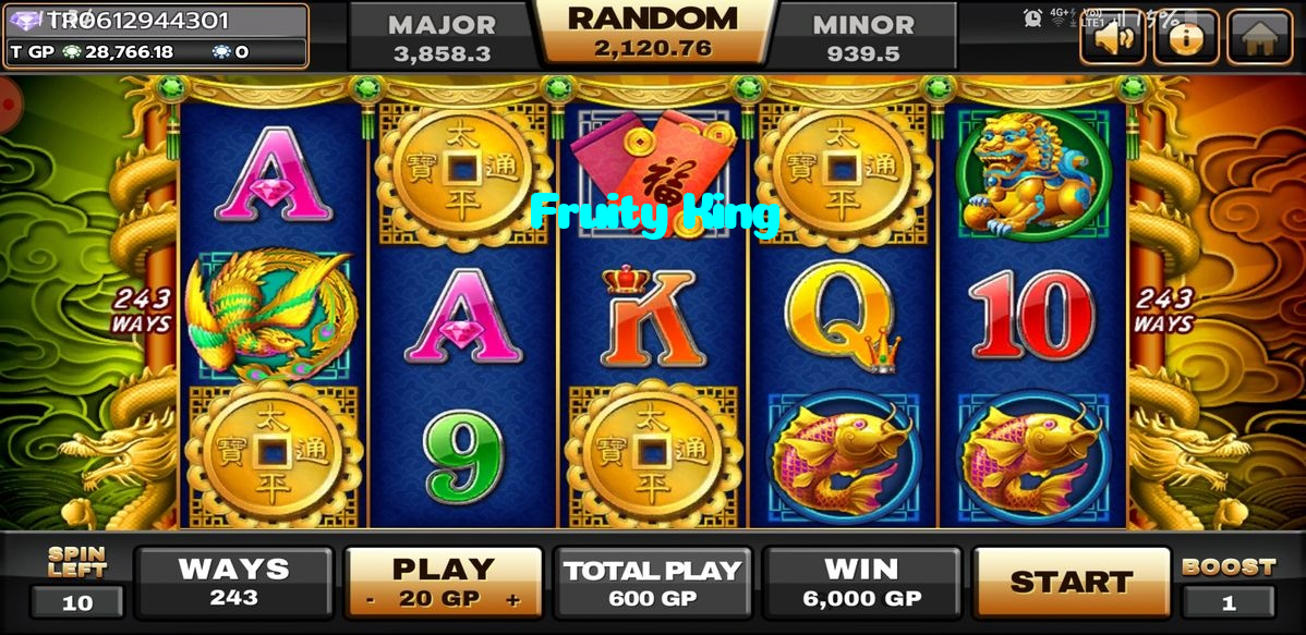 Fruity King casino presented on mobile device in Pakistan with slots and live games